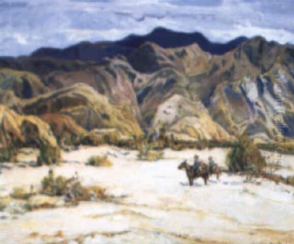 Desert Near Palm Springs Oil Painting by Charles Reiffel