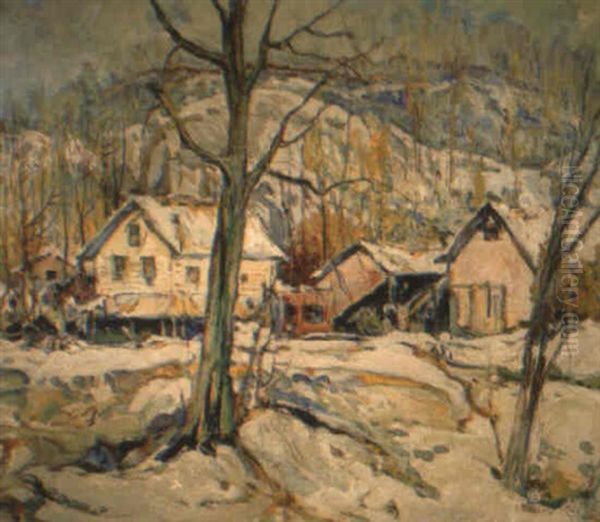 Melting Snow Oil Painting by Charles Reiffel