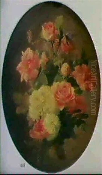 Jete De Fleurs Oil Painting by Jean Marie Reignier