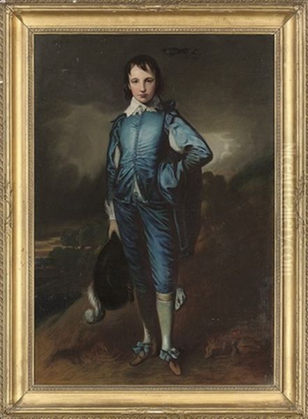 The Blue Boy Oil Painting by John Lewis Reilly