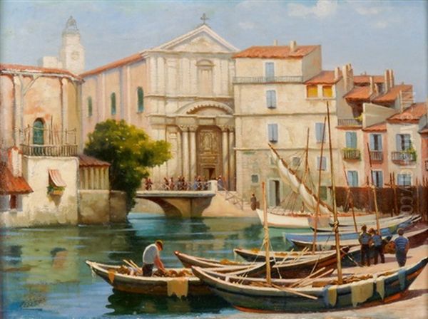 Venezianische Ansicht Oil Painting by Calcedonia Reina