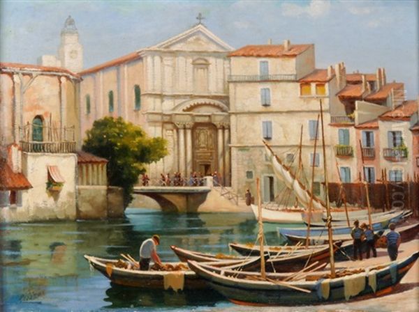 Venezianische Ansicht Oil Painting by Calcedonia Reina