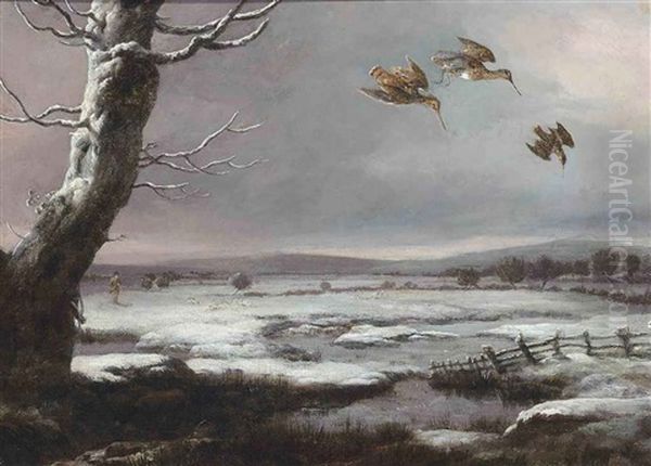 Snipe Shooting Oil Painting by Philipp Reinagle