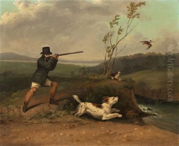 Woodcock Shooting Oil Painting by Philipp Reinagle