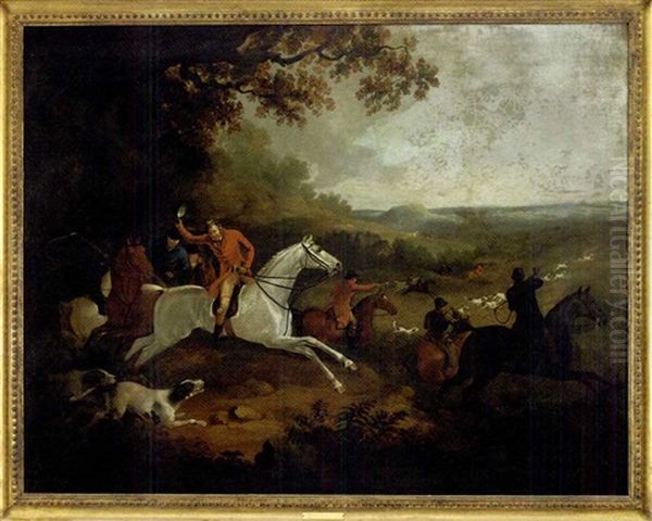 Colonel Thornton, Breaking Cover Oil Painting by Philipp Reinagle