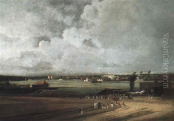 Llewellyn's Celebrated Farm In Regent's Park Oil Painting by Philipp Reinagle