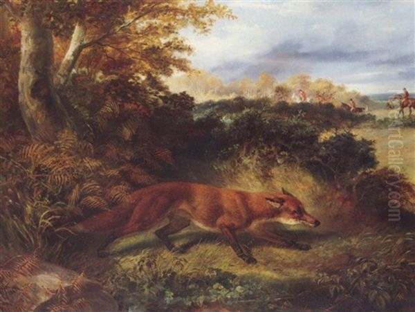 The Fox Oil Painting by Philipp Reinagle