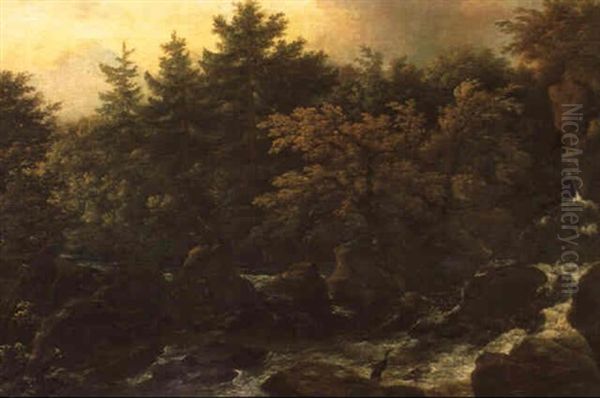 Wildbach Oil Painting by Philipp Reinagle