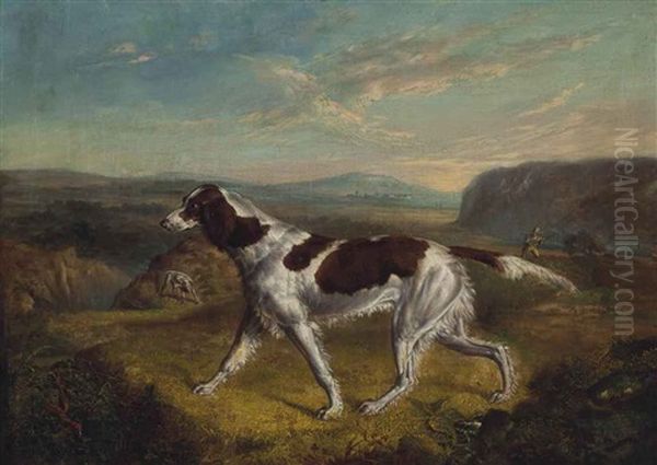 Pointer On A Grouse Moor Oil Painting by Ramsay Richard Reinagle