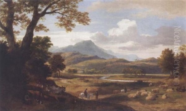 View Over A Valley by Ramsay Richard Reinagle