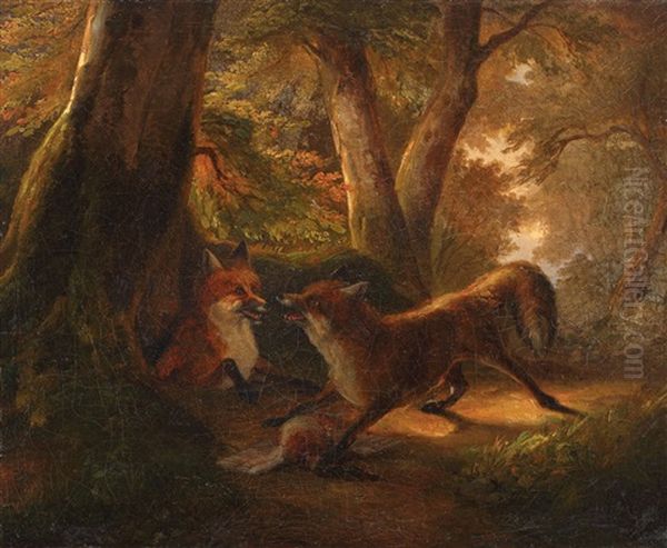 In Inima Padurii Oil Painting by Wilhelm Reinhardt