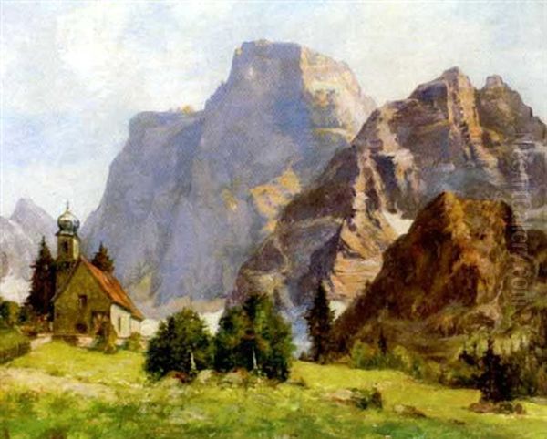 St. Joska In Sudtirol Oil Painting by Wilhelm Reinhardt