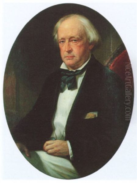 Portrait Of A Seated Gentleman Oil Painting by Benjamin Franklin Reinhart