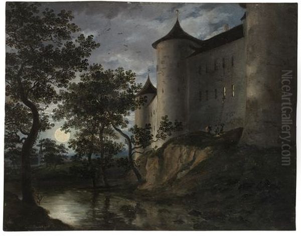 Der Sachsische Prinzenraub (auch: Altenburger Prinzenraub) Oil Painting by Johann Christian Reinhart