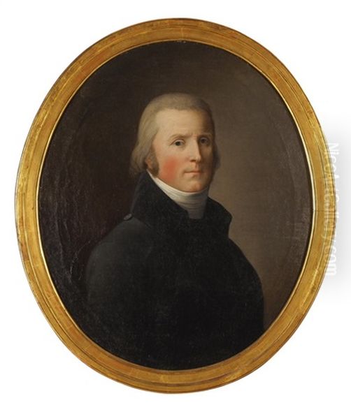 Portrait Alois Von Reding (1765-1818) Oil Painting by Joseph Reinhart