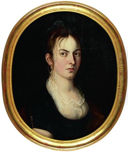 Portrat Einer Jungen Frau Oil Painting by Joseph Reinhart