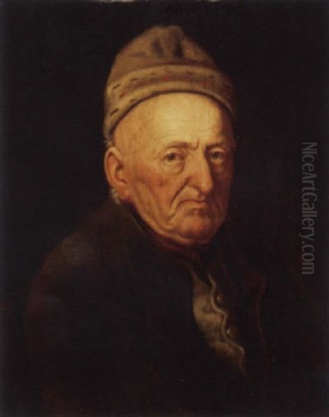 Portrat Des Winterthurer Kaufmannes Jakob Rieter Oil Painting by Joseph Reinhart