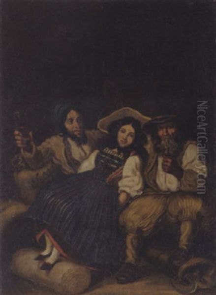 Gruppenportrat Oil Painting by Joseph Reinhart