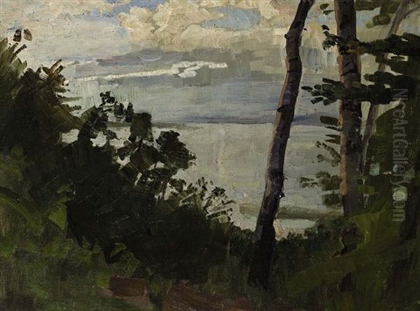 Am Bodensee Oil Painting by Otto Reiniger