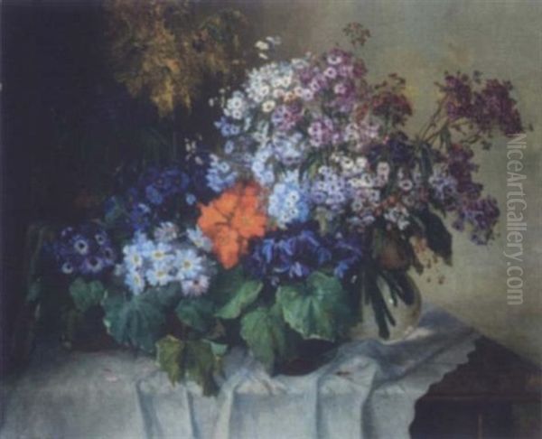 Blumenstraus Oil Painting by Ella von Reinol-Werner