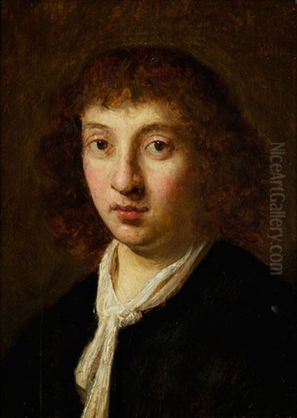 Portat Eines Jungen Mannes Oil Painting by  Rembrandt van Rijn