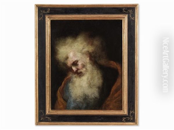 Portrait Of A Bearded Man Oil Painting by  Rembrandt van Rijn