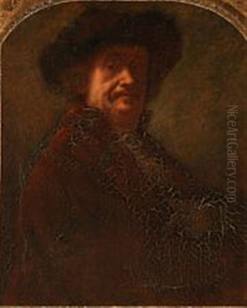 The Artist's Self-portrait Oil Painting by  Rembrandt van Rijn