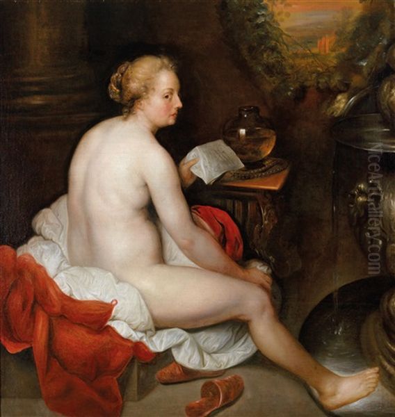 Bathseba Mit Dem Brief Konig Davids Oil Painting by  Rembrandt van Rijn