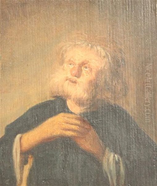 Portrait Of St. Peter Penitent Oil Painting by  Rembrandt van Rijn