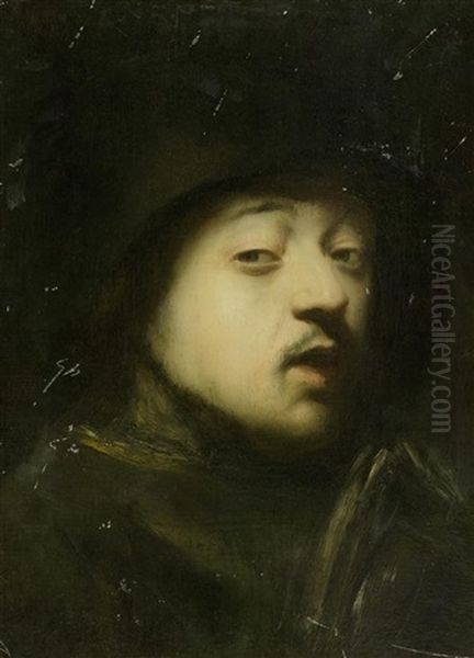 Selbstbildnis Rembrandt Oil Painting by  Rembrandt van Rijn