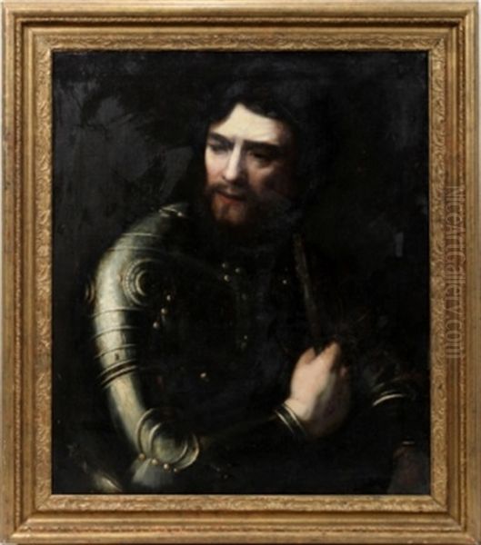 Portrait: Man In Armor by  Rembrandt van Rijn