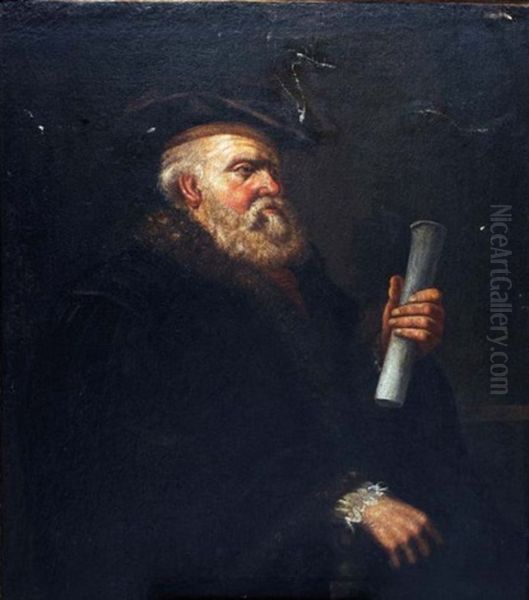 Le Philosophe Oil Painting by  Rembrandt van Rijn