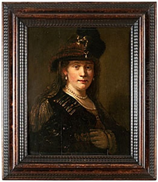 Saskia Oil Painting by  Rembrandt van Rijn