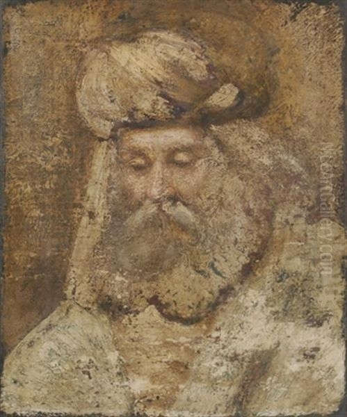 Orientale Mit Turban Oil Painting by  Rembrandt van Rijn