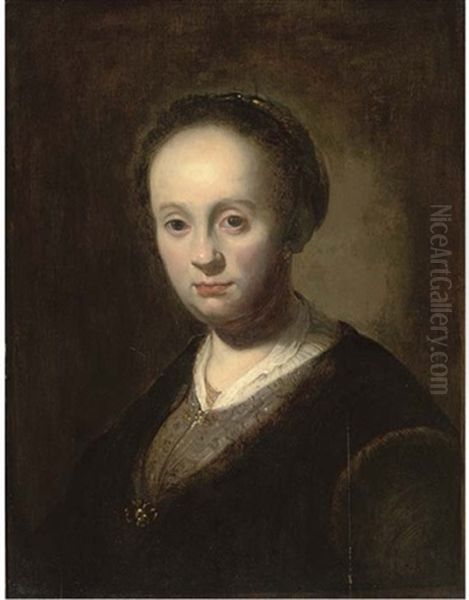 Portrait Of A Lady Oil Painting by  Rembrandt van Rijn