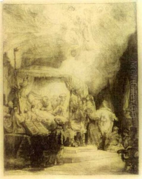 Death Of The Virgin Oil Painting by  Rembrandt van Rijn