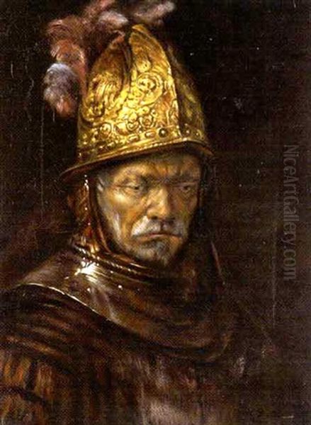 Der Mann Mit Dem Goldhelm Oil Painting by  Rembrandt van Rijn