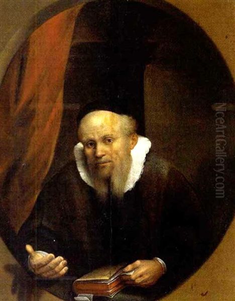 Bildnis Des Predigers Jan Cornelisz. Silvius Von Der Groote Kerk In Amsterdam (1564-1638) by  Rembrandt van Rijn