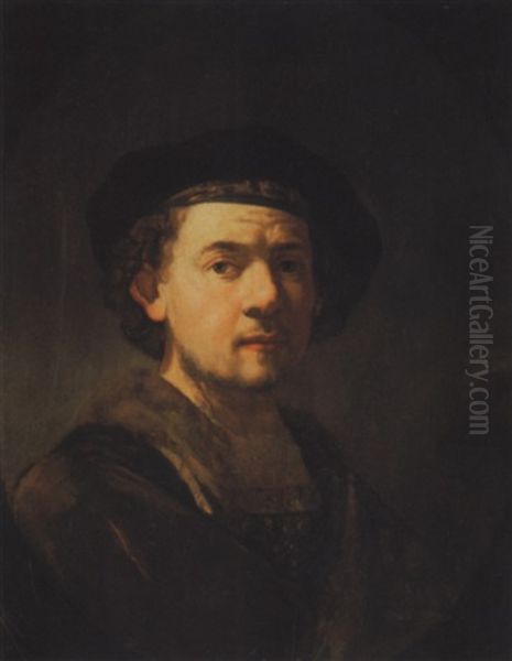 Portrait D'homme Oil Painting by  Rembrandt van Rijn