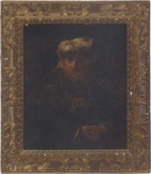 King Uzziah Stricken With Leprosy Oil Painting by  Rembrandt van Rijn