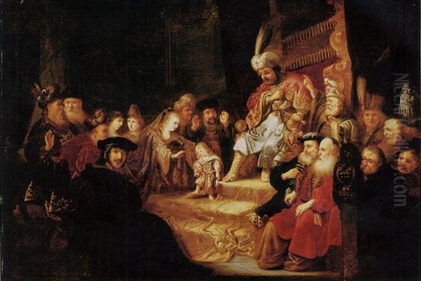 Moses Trampling On Pharaoh's Crown Oil Painting by  Rembrandt van Rijn