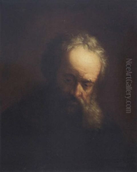 A Tronie Of An Old Man With A Beard Oil Painting by  Rembrandt van Rijn