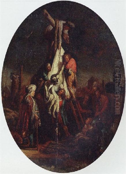 The Descent From The Cross Oil Painting by  Rembrandt van Rijn