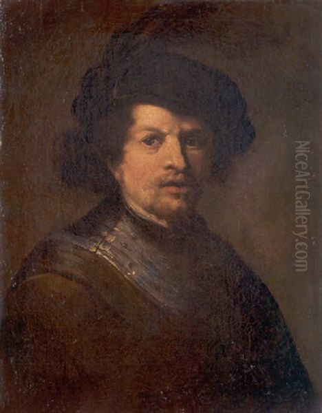 Retrato De Caballero Oil Painting by  Rembrandt van Rijn