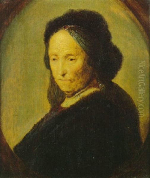 Portrait De La Mere De L'artiste Oil Painting by  Rembrandt van Rijn