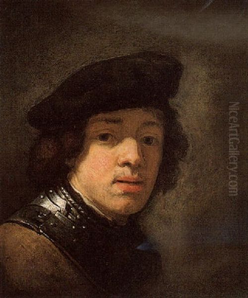 A Portrait Of A Young Man Oil Painting by  Rembrandt van Rijn