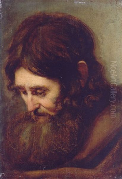 A Bearded Man, Head-and-shoulders Oil Painting by  Rembrandt van Rijn