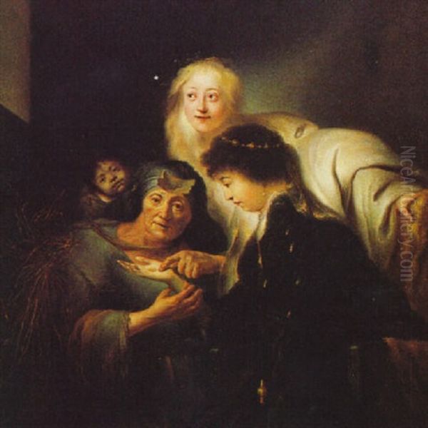 Die Wahrsagerin Oil Painting by  Rembrandt van Rijn