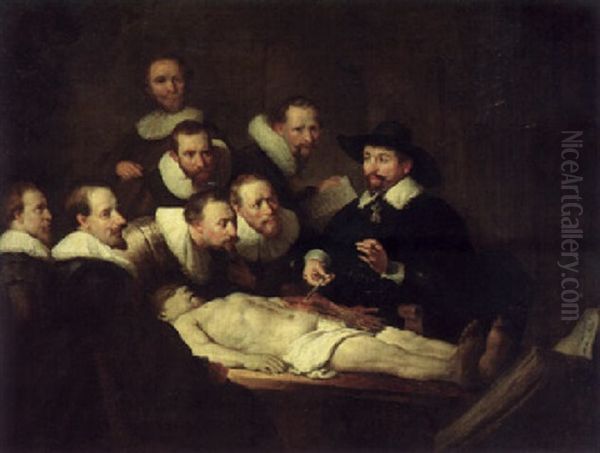 The Anatomy Lesson By Doctor Nicolaes Tulp Oil Painting by  Rembrandt van Rijn