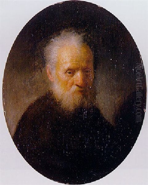 A Bearded Old Man Oil Painting by  Rembrandt van Rijn